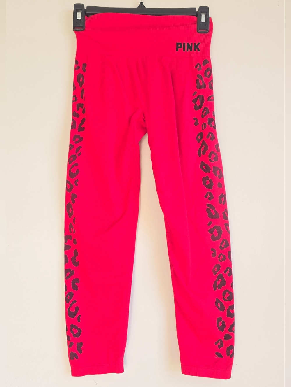 PINK Victoria's Secret Red Seamless Leggings Size S - Picture 2 of 4